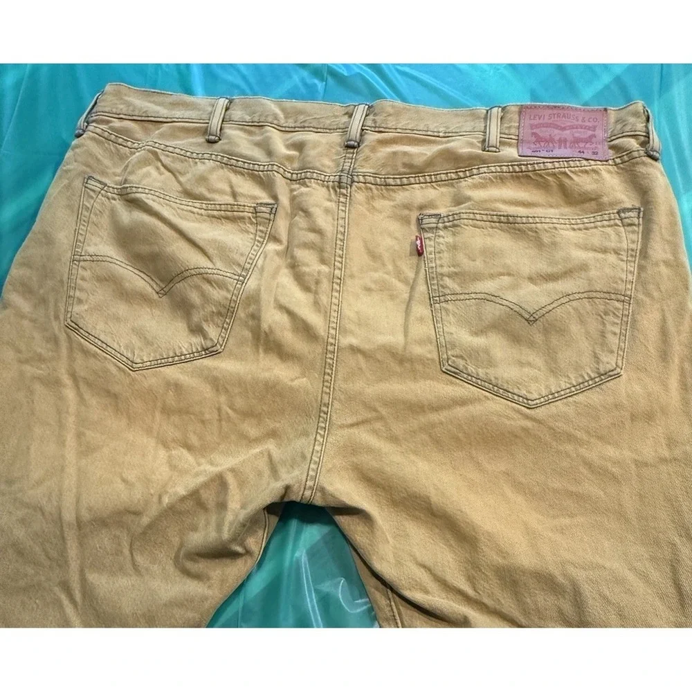 Levi's 501‎ XX Jeans Mustard Rust Button Fly Men's 44x32 Straight Fit Strong